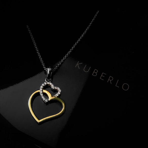 Happy Anniversary - Best Decision You Ever Made - Double Heart Pendant