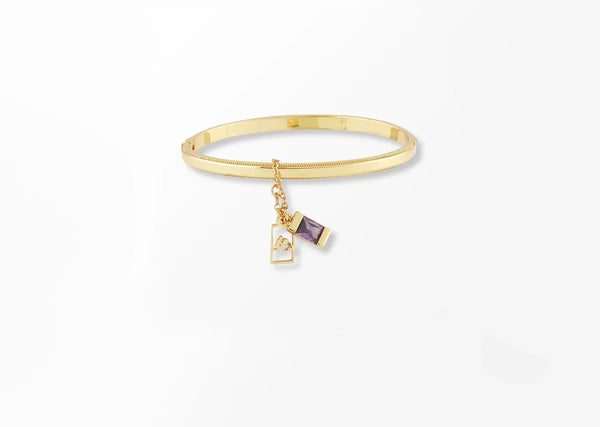 Aquarius Zodiac Bangle Bracelet