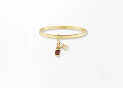 Cancer Zodiac Bangle Bracelet