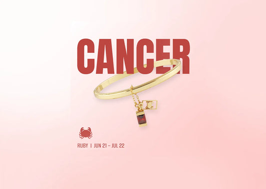 Cancer Zodiac Bangle Bracelet