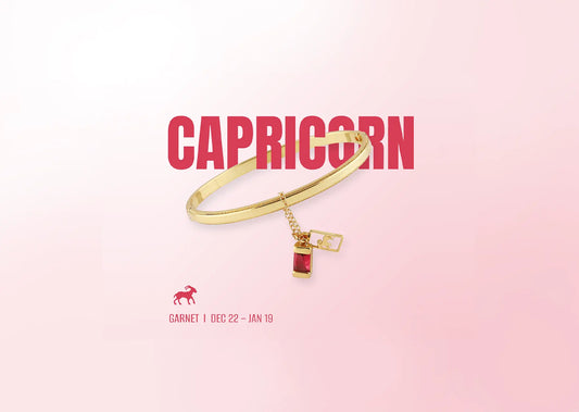 Capricorn Zodiac Bangle Bracelet
