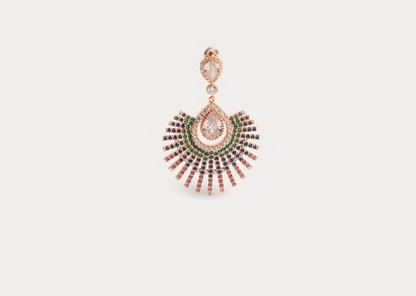 Peacock Danglers - Regal Grace