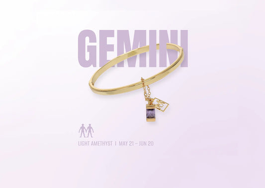 Gemini Zodiac Bangle Bracelet