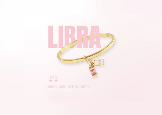 Libra Zodiac Bangle Bracelet