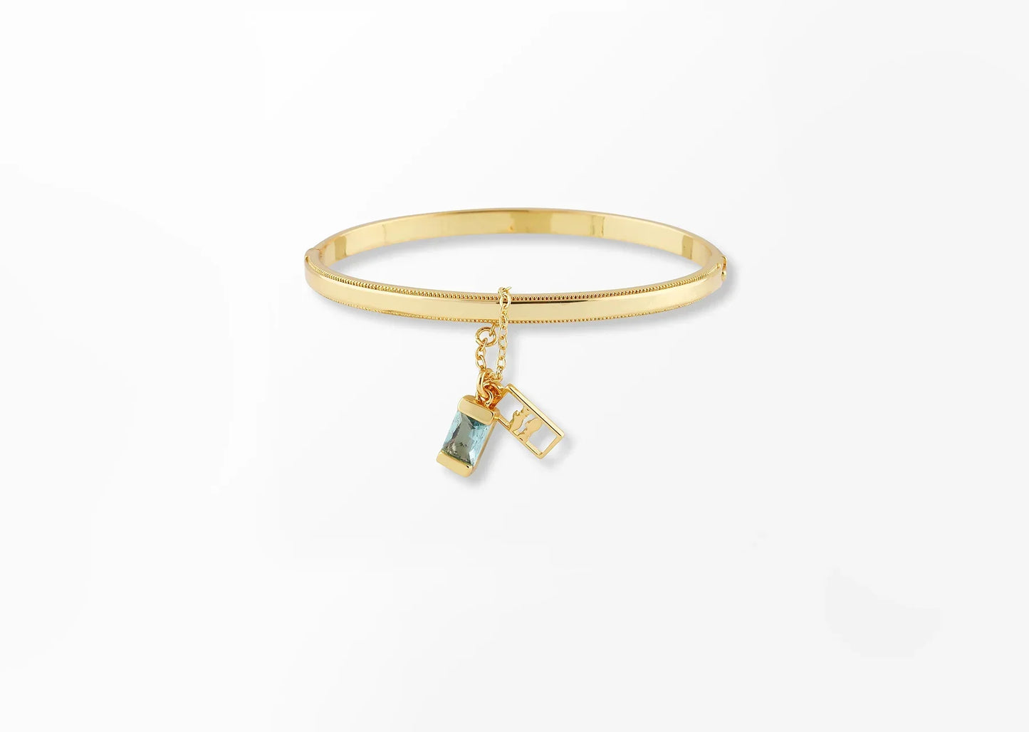 Pisces Zodiac Bangle Bracelet