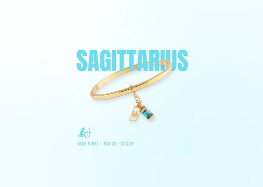 Sagittarius Zodiac Bangle Bracelet