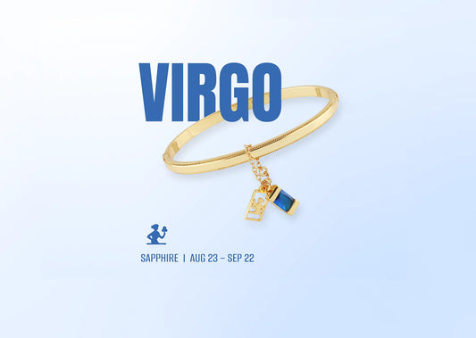 Virgo Zodiac Bangle Bracelet