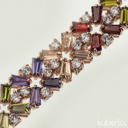 Princess Bracelet Multicolour - Kuberlo - Best Gift for - Imitation Jewellery - Designer Jewellery - one gram gold - fashion jewellery
