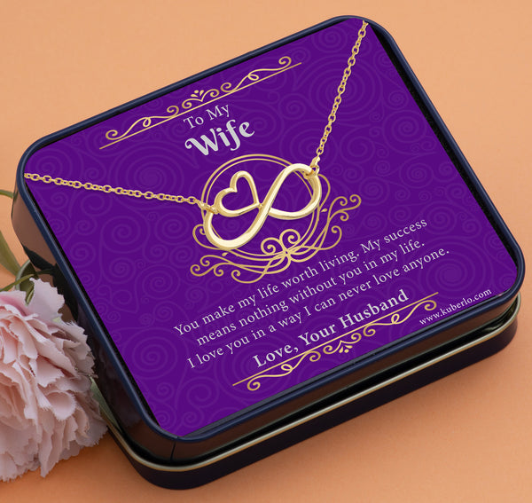 To My Wife - Success means Nothing without You Gift Statement Necklace