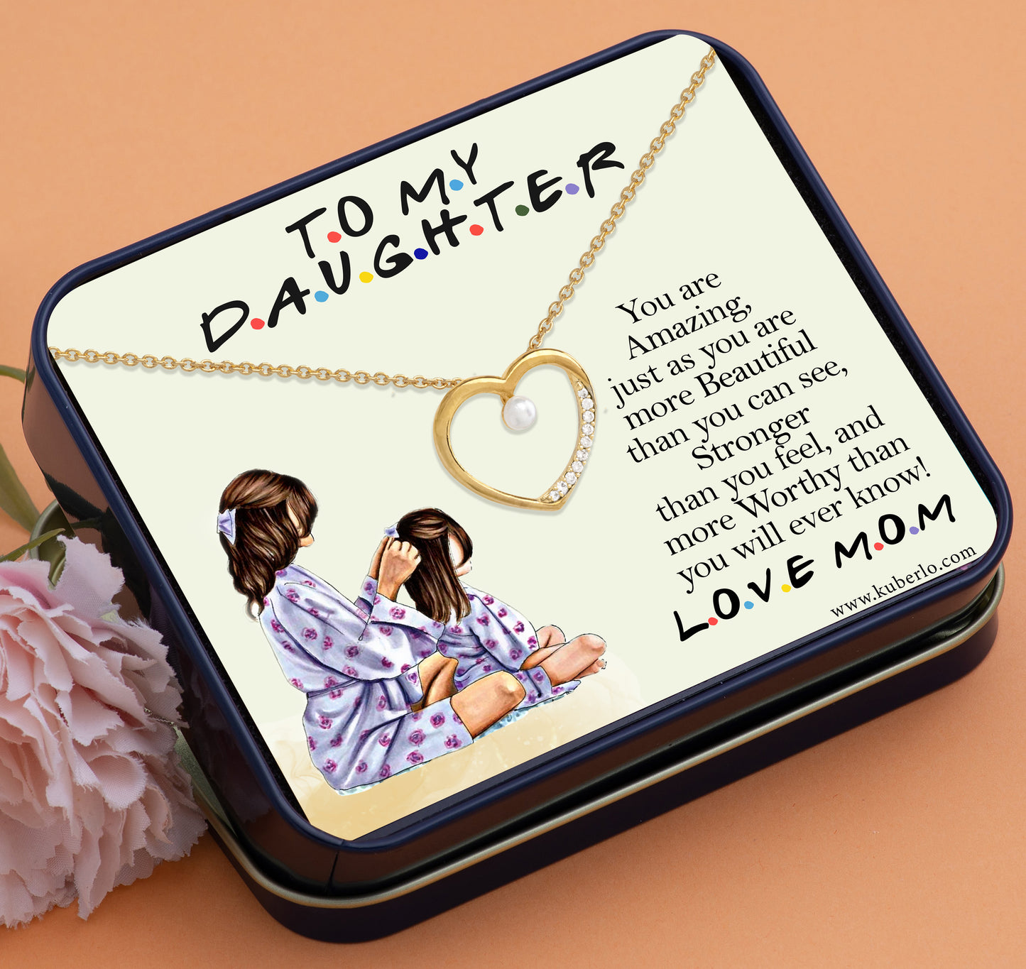 To My Daughter - You are amazing Gift Statement Necklace