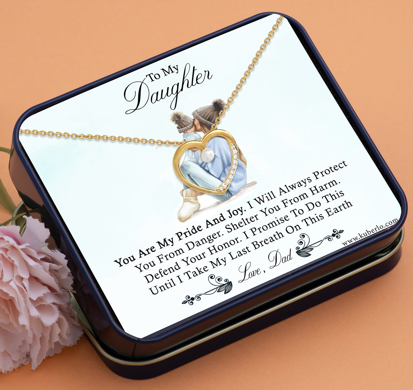 To My Daughter - You are my Pride and Joy Gift Statement Necklace