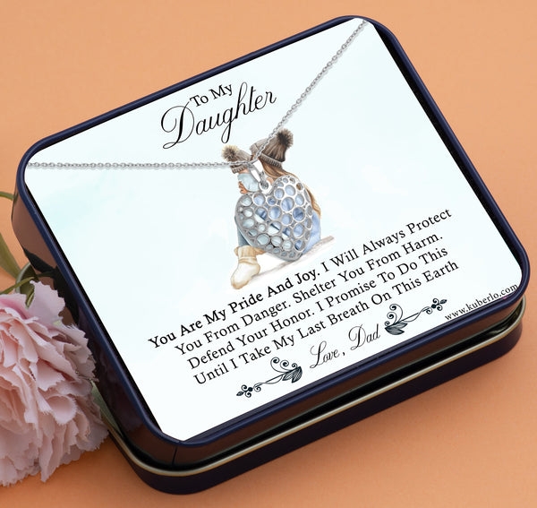 To My Daughter - You are my Pride and Joy Gift Statement Necklace
