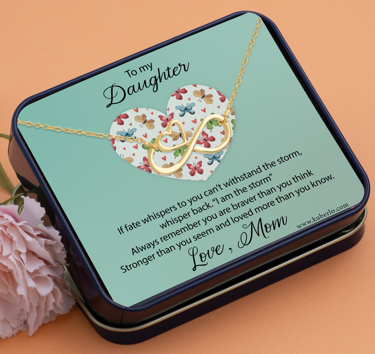 To My Daughter - You are Braver than you think Gift Statement Necklace
