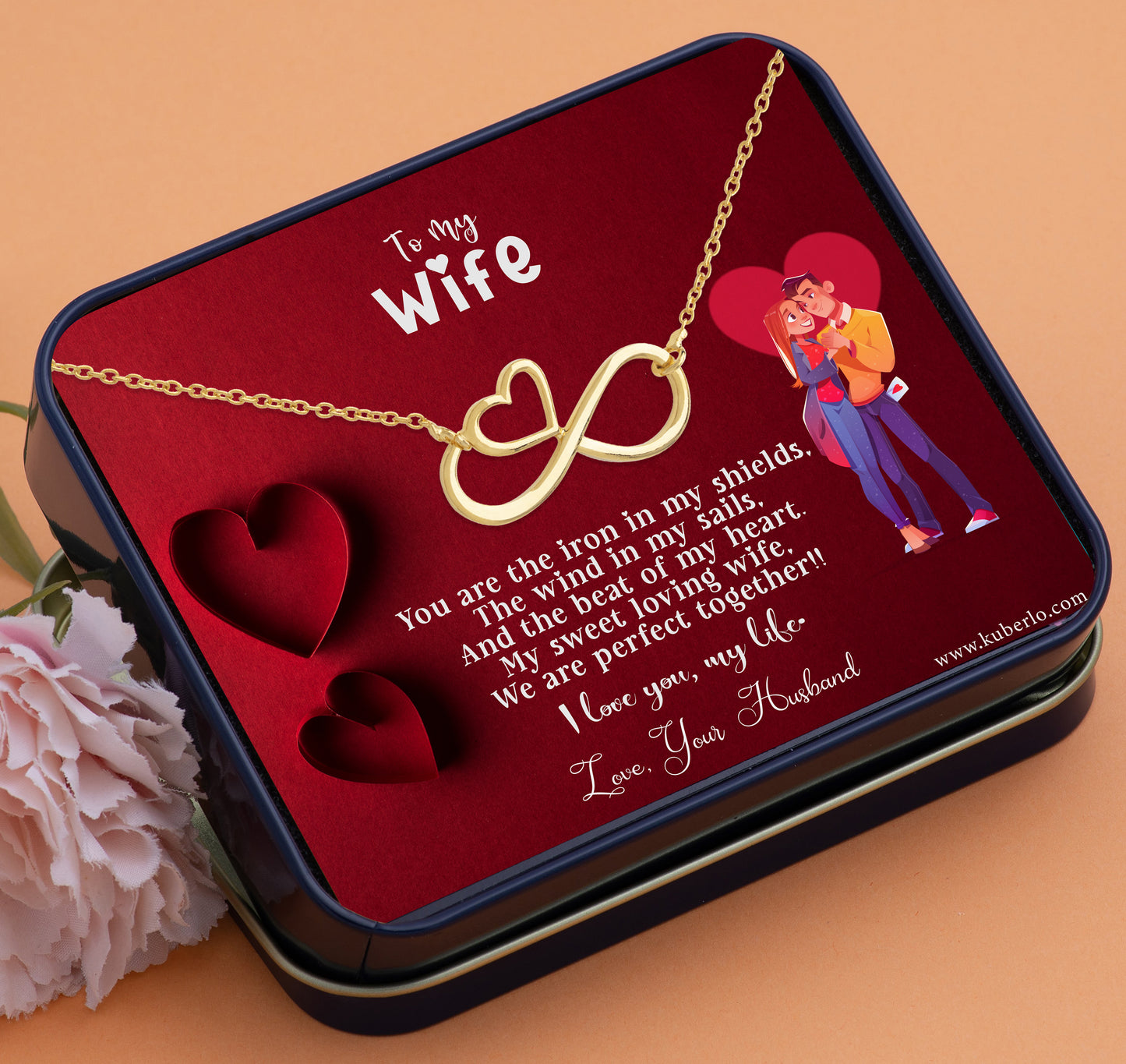 To My Wife - We are Perfect Together Gift Statement Necklace
