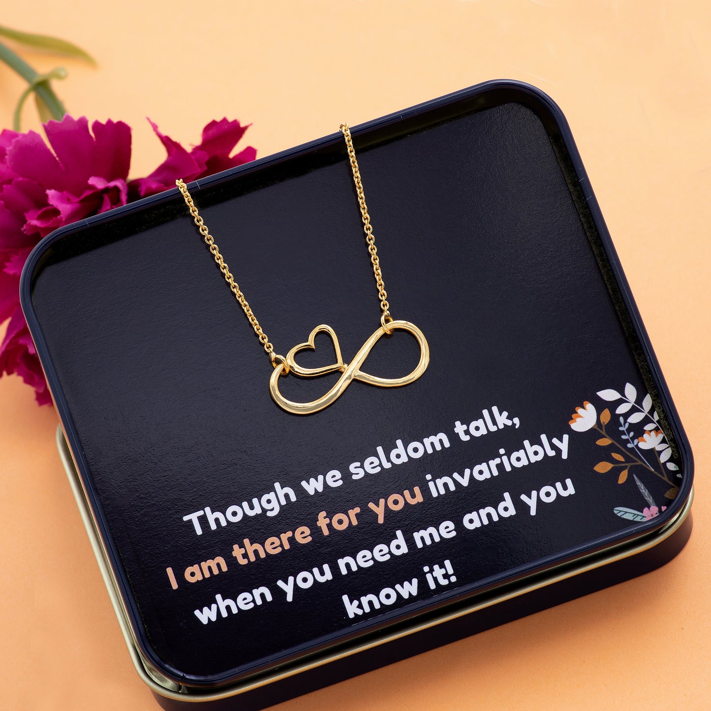 I'm there for you My Sister Statement Necklace