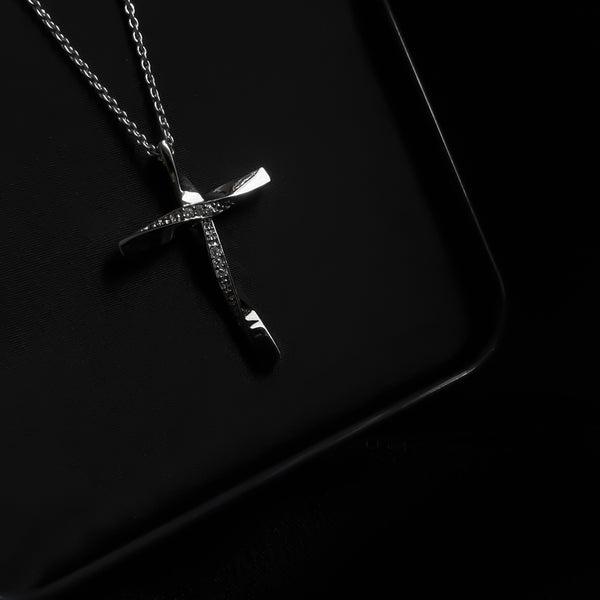 morir Religious Basic Simple Tube Plain Silver Plated Cross Pendant  Necklace Silver Stainless Steel Pendant Price in India - Buy morir  Religious Basic Simple Tube Plain Silver Plated Cross Pendant Necklace  Silver