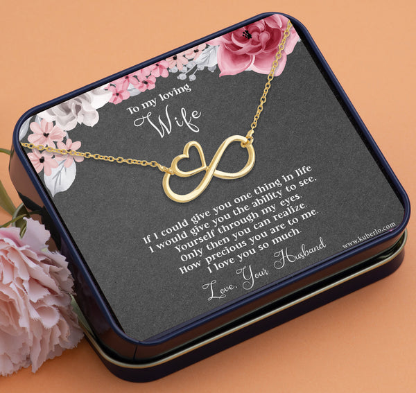 To My Loving Wife Statement Necklace