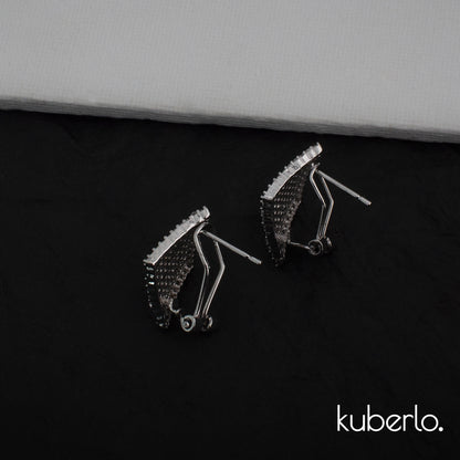 Diamond Cut Earrings Silver - Kuberlo - Best Gift for - Imitation Jewellery - Designer Jewellery - one gram gold - fashion jewellery