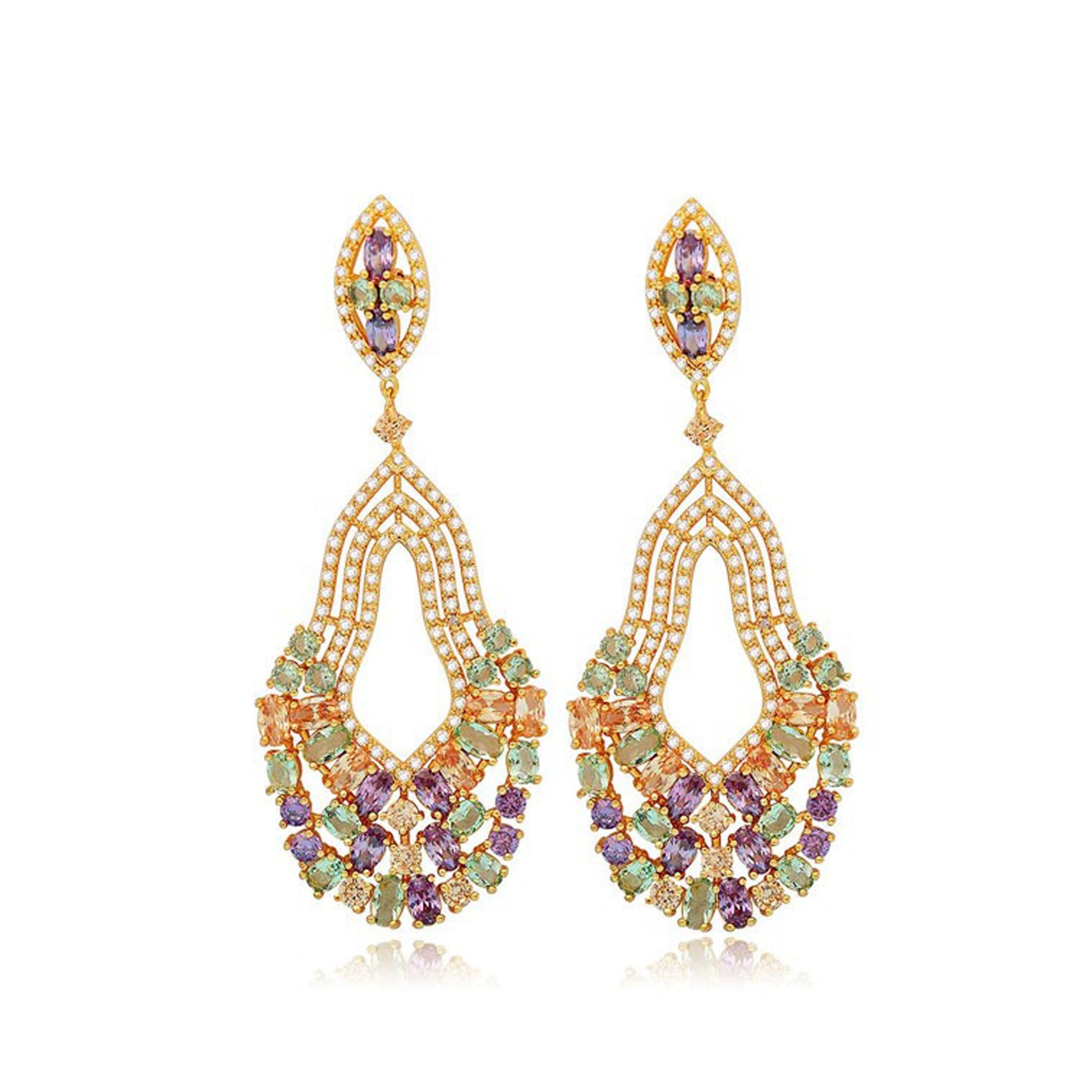 Jetta Dangler Earrings - Kuberlo - Best Gift for - Imitation Jewellery - Designer Jewellery - one gram gold - fashion jewellery