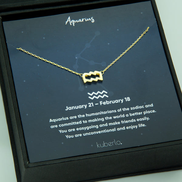 Aquarius ( Jan 20 - Feb 18 ) Gold - Kuberlo - Best Gift for - Imitation Jewellery - Designer Jewellery - one gram gold - fashion jewellery
