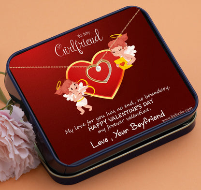 Valentine - Happy Valentines Day Gift Statement Necklace