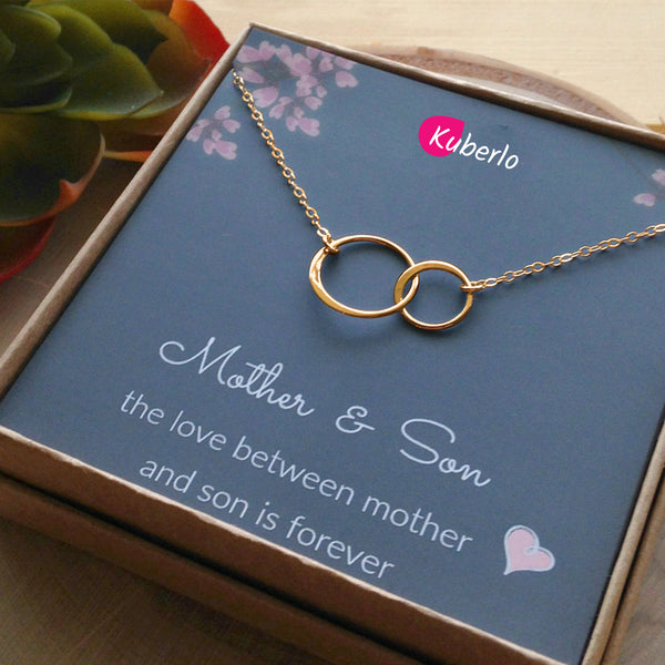 Mother and on sale son infinity necklace