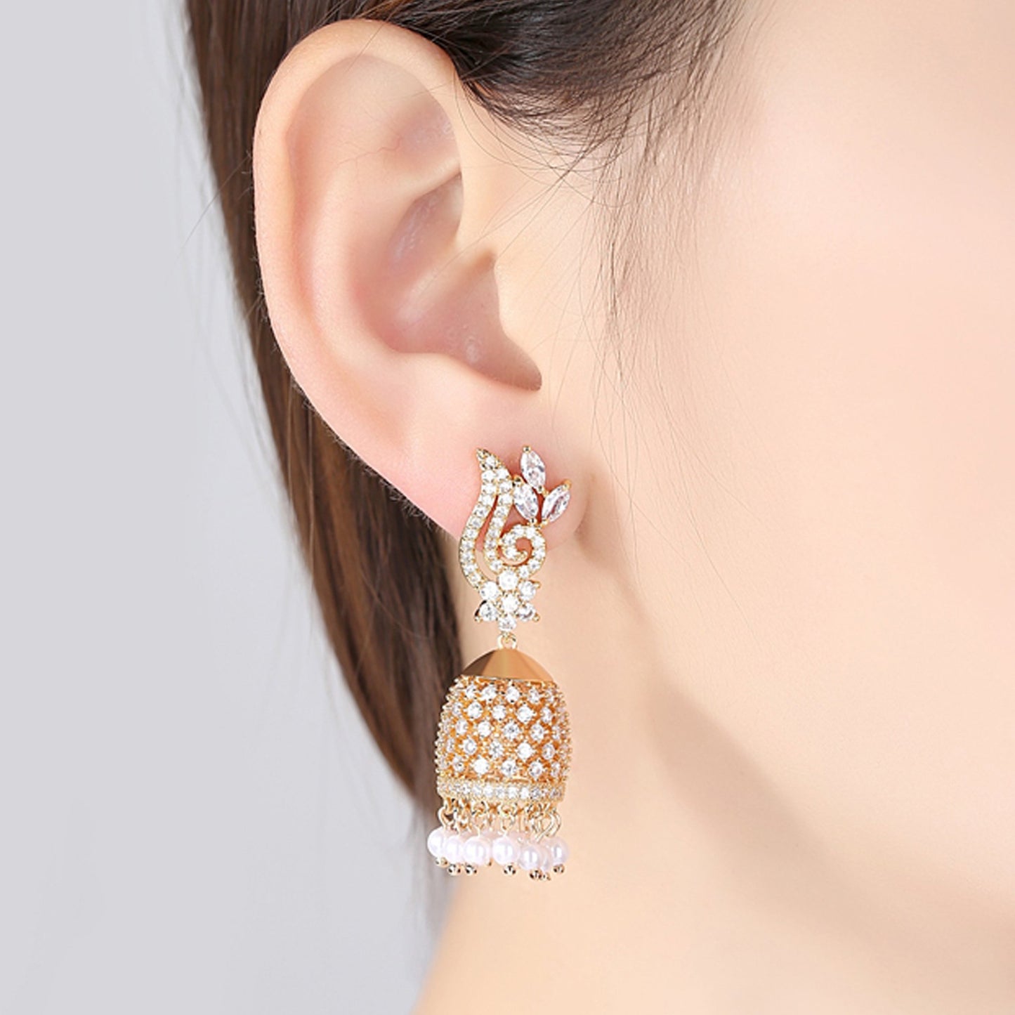 Tanoor Jhumka Earrings - Kuberlo - Best Gift for - Imitation Jewellery - Designer Jewellery - one gram gold - fashion jewellery