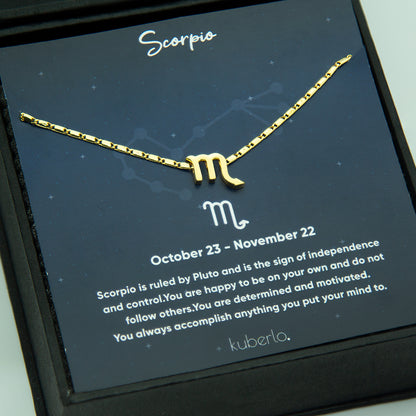 Scorpio ( Oct 23 - Nov 21 ) Gold - Kuberlo - Best Gift for - Imitation Jewellery - Designer Jewellery - one gram gold - fashion jewellery