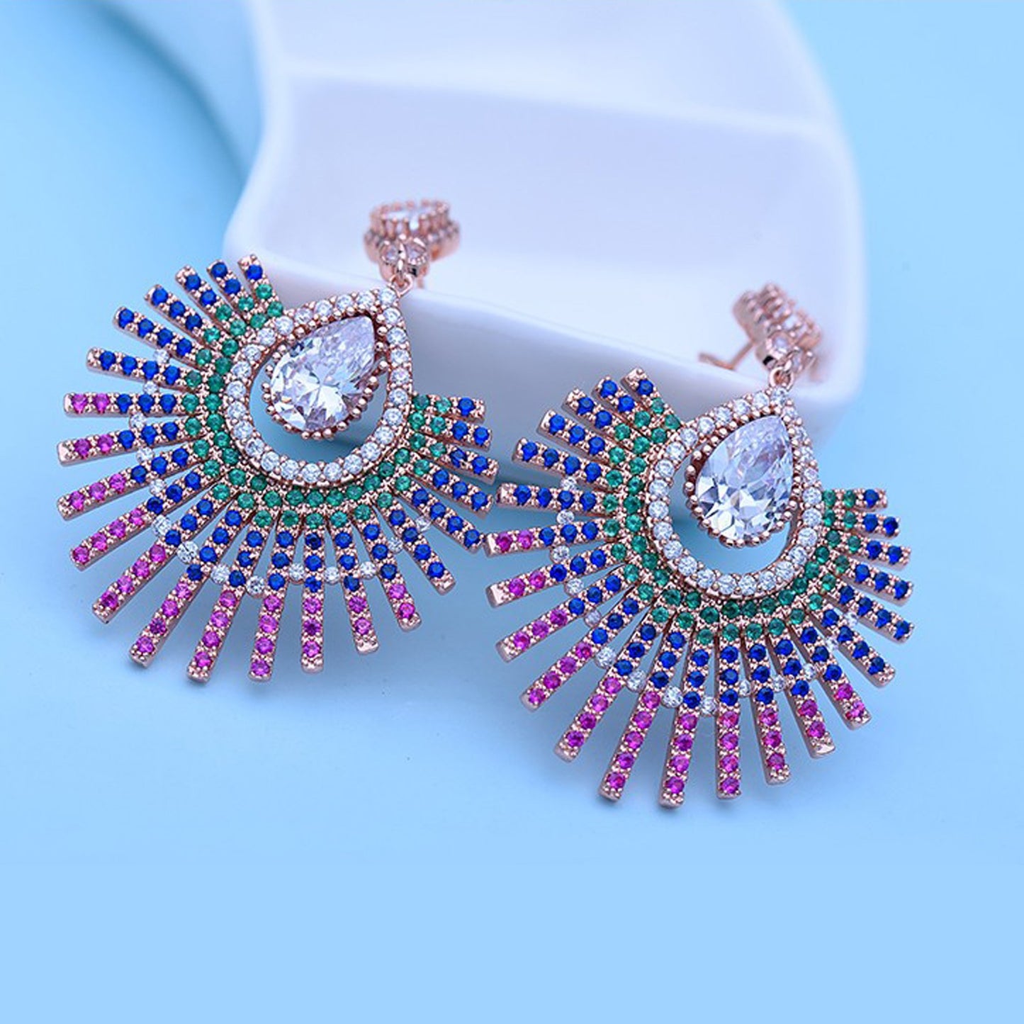 Peacock Dangler Earrings - Kuberlo - Best Gift for - Imitation Jewellery - Designer Jewellery - one gram gold - fashion jewellery