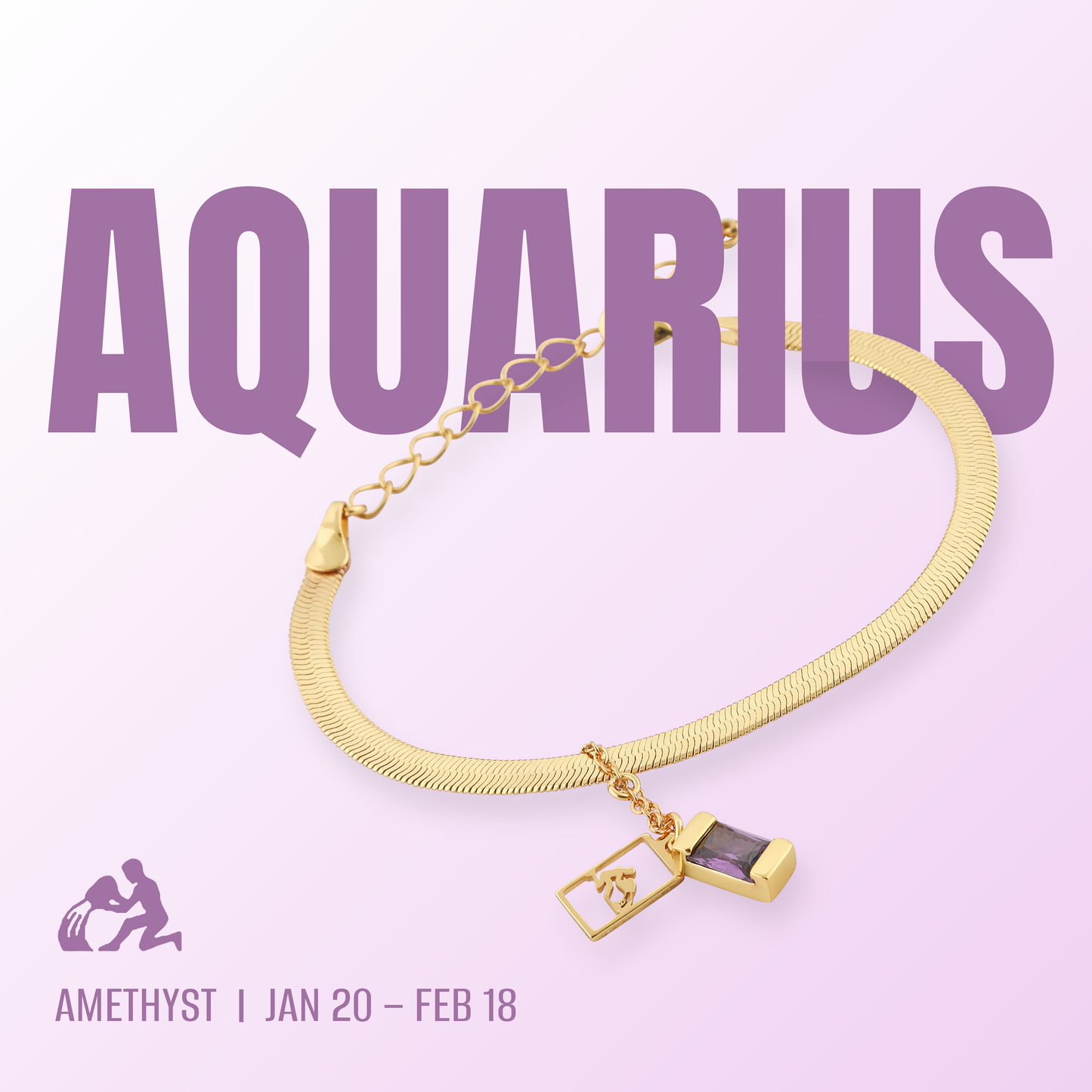 Aquarius Bracelet ( Jan 20 - Feb 18 )