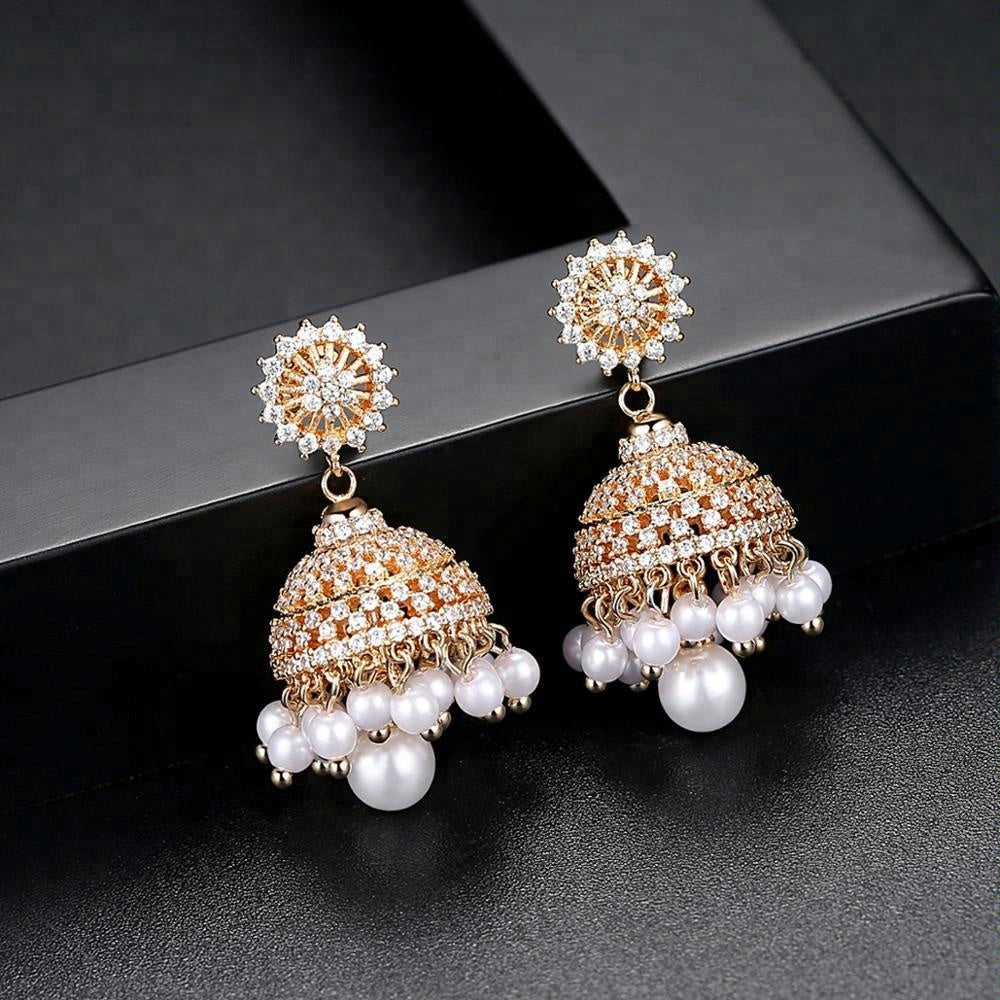Celebration Jhumka Earrings - Kuberlo - Best Gift for - Imitation Jewellery - Designer Jewellery - one gram gold - fashion jewellery