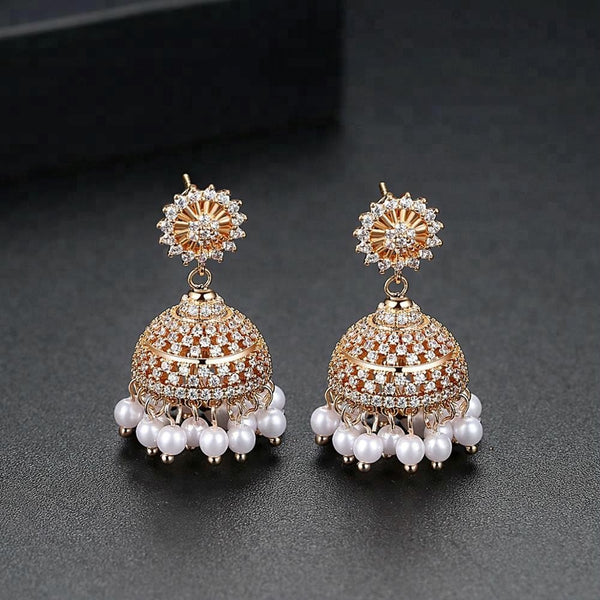 Buy Handmade Jhumka Earrings With Pearl Imitation Indian Wedding Online in  India  Etsy