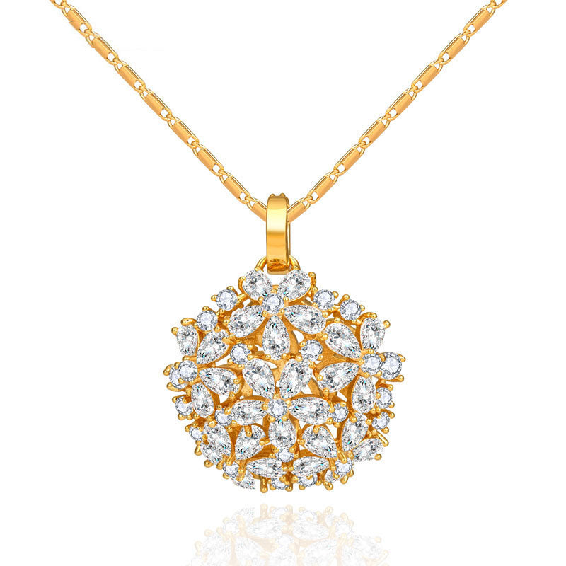 Floral Pendant Gold - Kuberlo - Best Gift for - Imitation Jewellery - Designer Jewellery - one gram gold - fashion jewellery