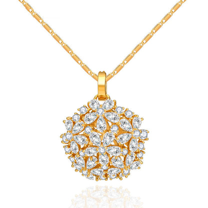 Floral Pendant Gold - Kuberlo - Best Gift for - Imitation Jewellery - Designer Jewellery - one gram gold - fashion jewellery