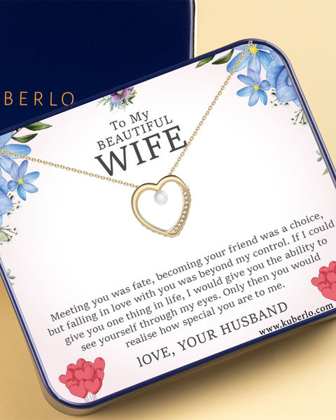 My Dear Wife - So special you are to me Gift Statement Necklace. V2