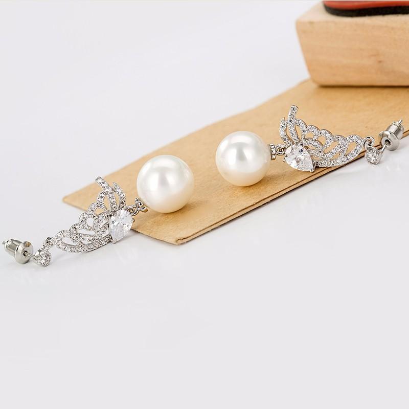 Prachi Pearl Dangler Earrings - Kuberlo - Best Gift for - Imitation Jewellery - Designer Jewellery - one gram gold - fashion jewellery