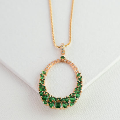 Gift Kanoor Emerald Necklace Set - Kuberlo - Best Gift for - Imitation Jewellery - Designer Jewellery - one gram gold - fashion jewellery