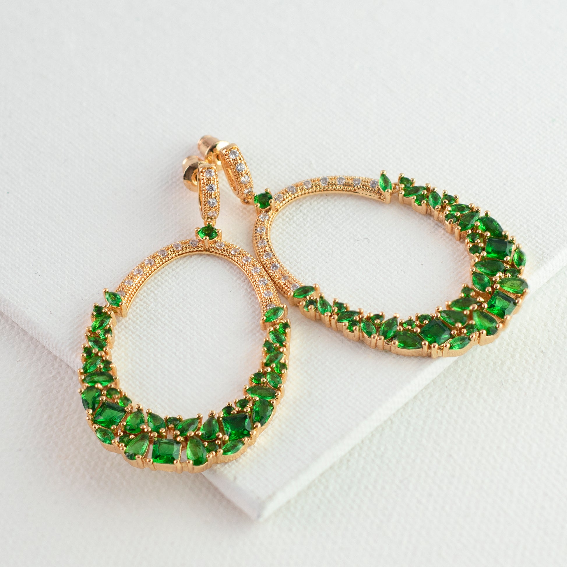 Gift Kanoor Emerald Necklace Set - Kuberlo - Best Gift for - Imitation Jewellery - Designer Jewellery - one gram gold - fashion jewellery