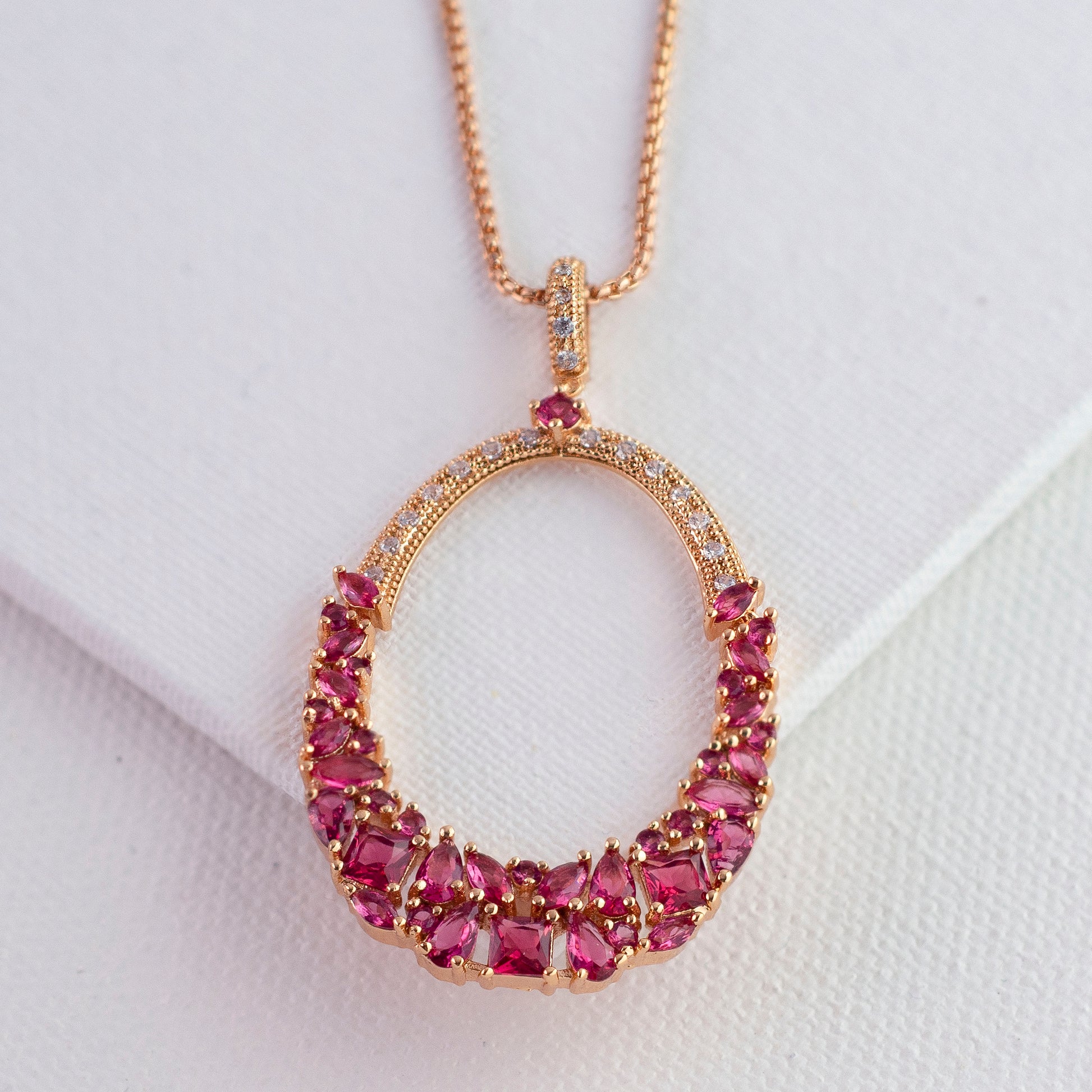 Gift Kanoor Ruby Dangler Pendant - Kuberlo - Best Gift for - Imitation Jewellery - Designer Jewellery - one gram gold - fashion jewellery