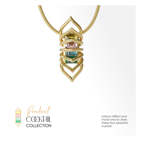 Cocktail Mesh Necklace Set