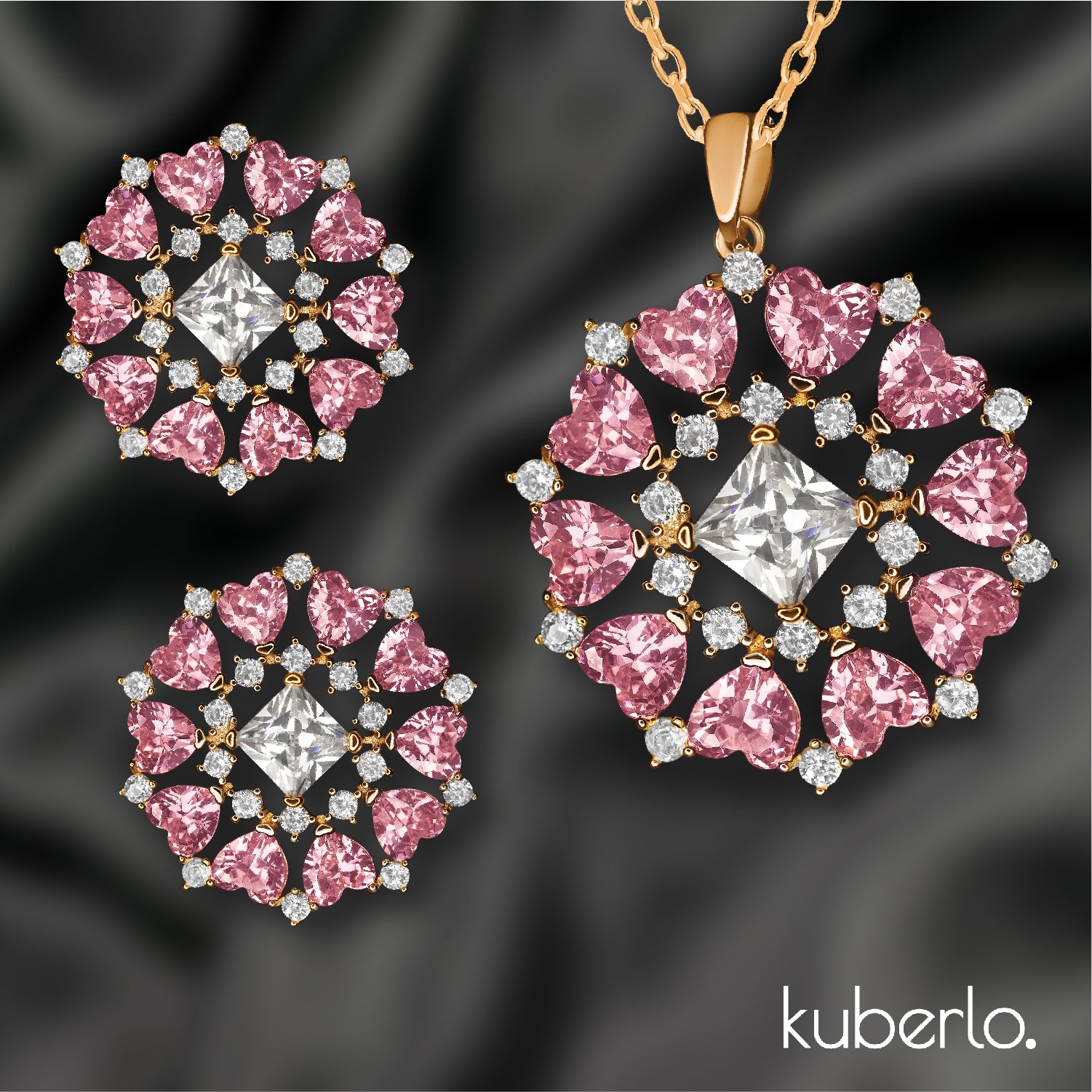 Meher Love Necklace Set - Kuberlo - Best Gift for - Imitation Jewellery - Designer Jewellery - one gram gold - fashion jewellery