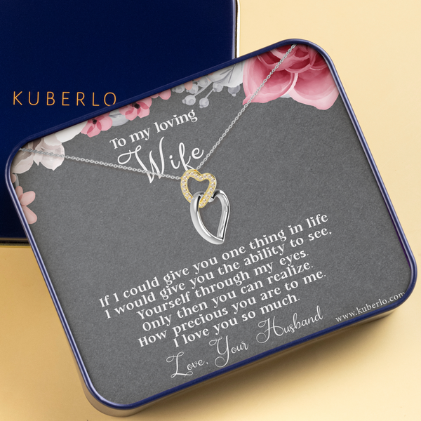To My Loving Wife Statement Necklace