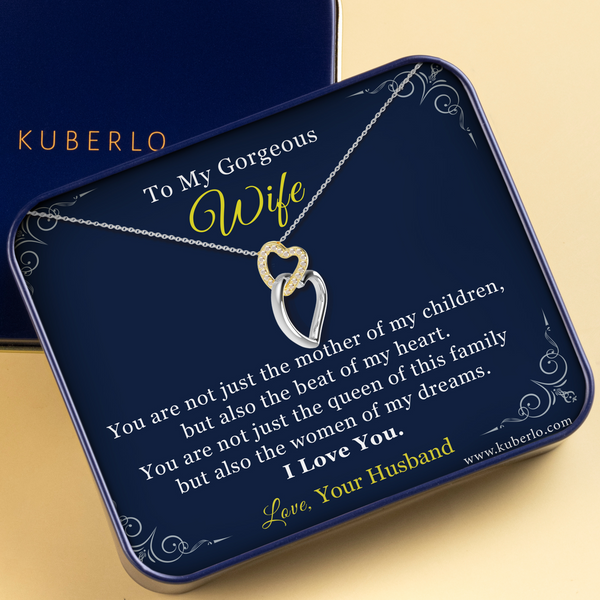 To My Wife -Mother of my Children Gift Statement Necklace