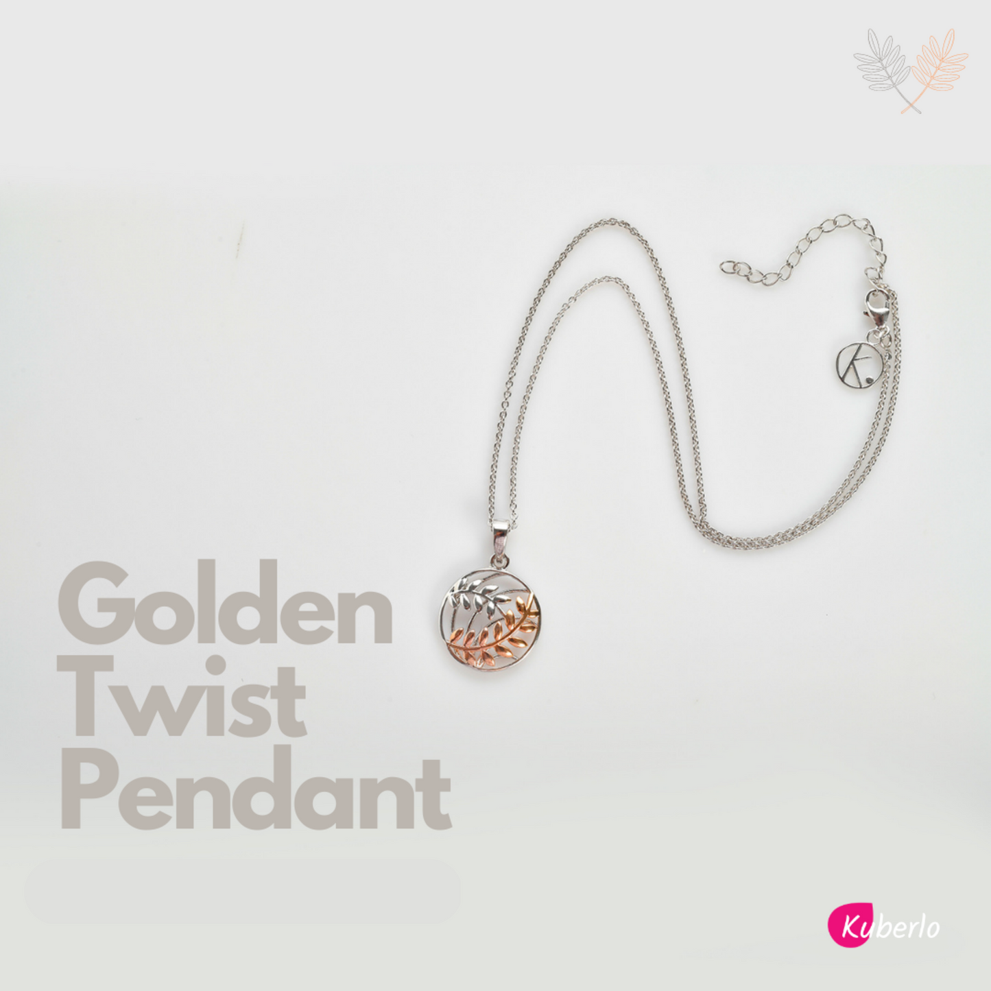 Golden Twist Pendant