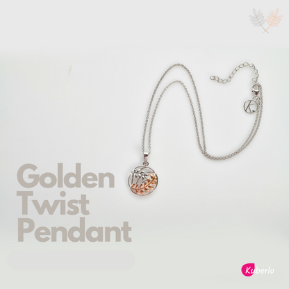 Golden Twist Pendant