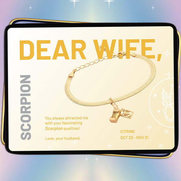 Scorpio Bracelet ( Oct 23 - Nov 21 ) - Dear Wife