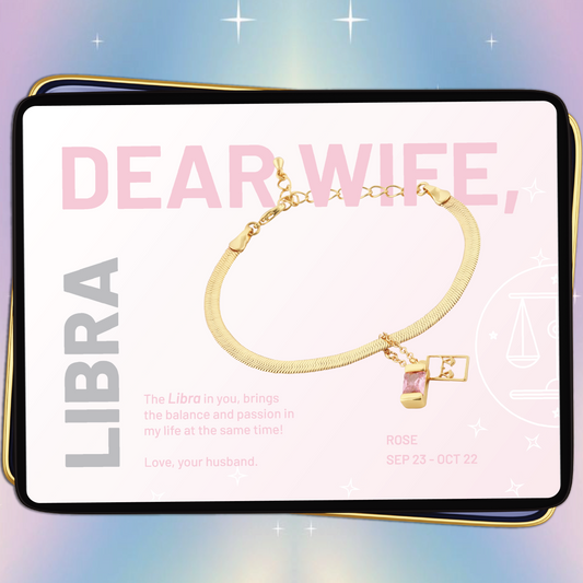 Libra Bracelet ( Sep 23 - Oct 22 ) - Dear Wife
