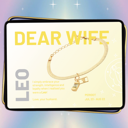 Leo Bracelet ( July 23 - August 22 ) - Dear Wife