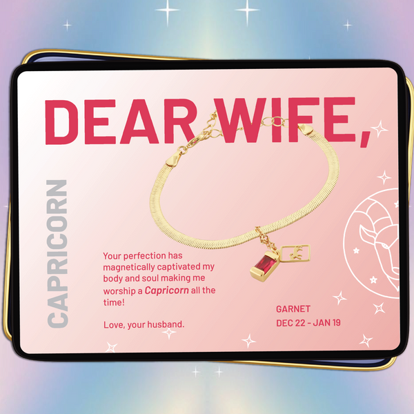 Capricorn Bracelet ( Dec 22 - Jan 19 ) - Dear Wife