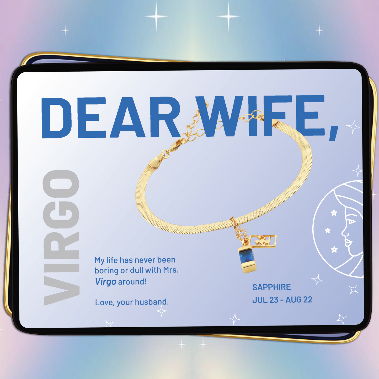 Virgo Bracelet (Aug 23 - Sep 22 ) - Dear Wife
